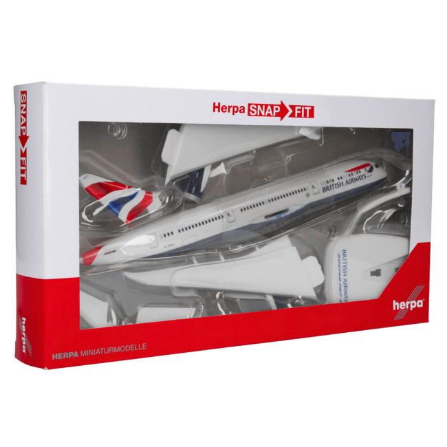 Herpa Snap-Fit Flugzeugmodell British Airways Boeing 787-900 (1:200)